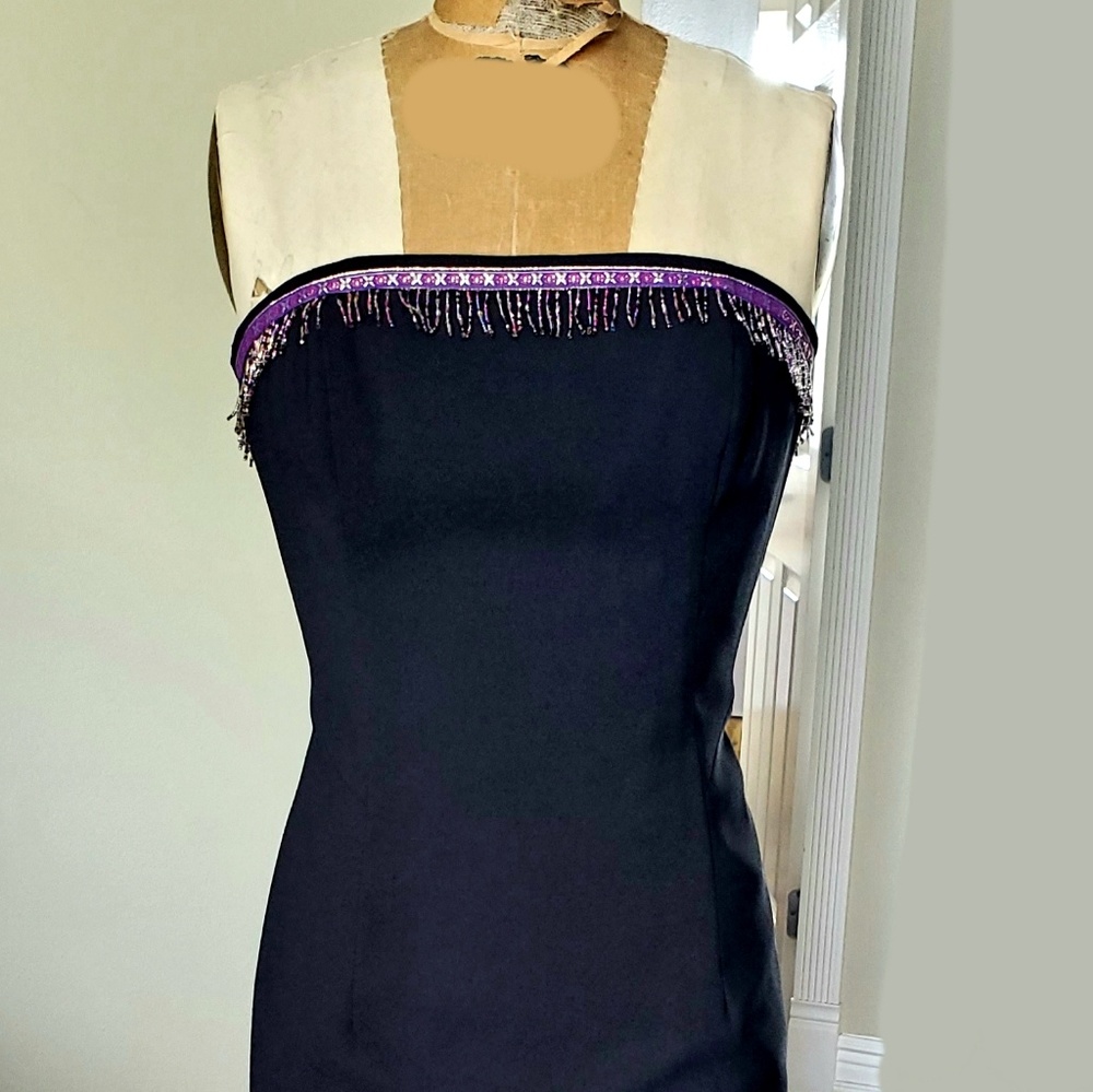 NEW strapless black cocktail dress size 4 by A.B.S